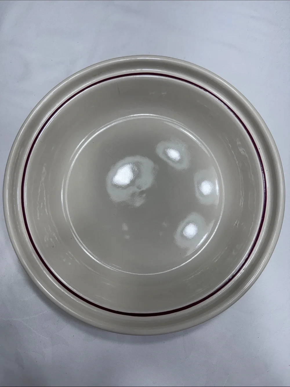 Longaberger Woven Traditions 10” deep dish baking pie plate.